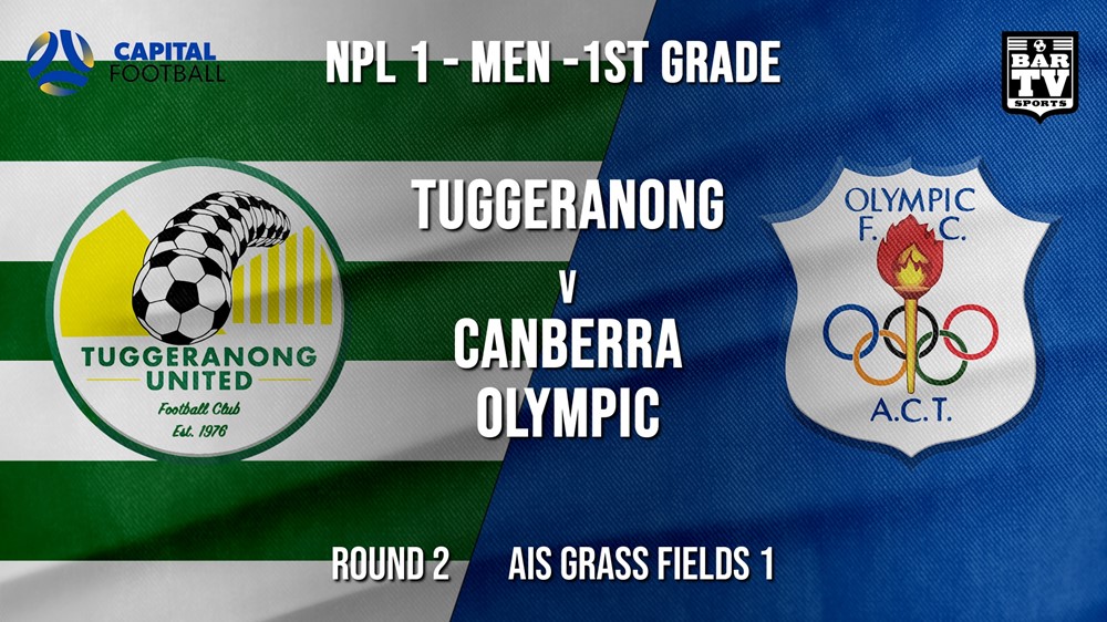 NPL - CAPITAL Round 2 - Tuggeranong United FC v Canberra Olympic FC Slate Image
