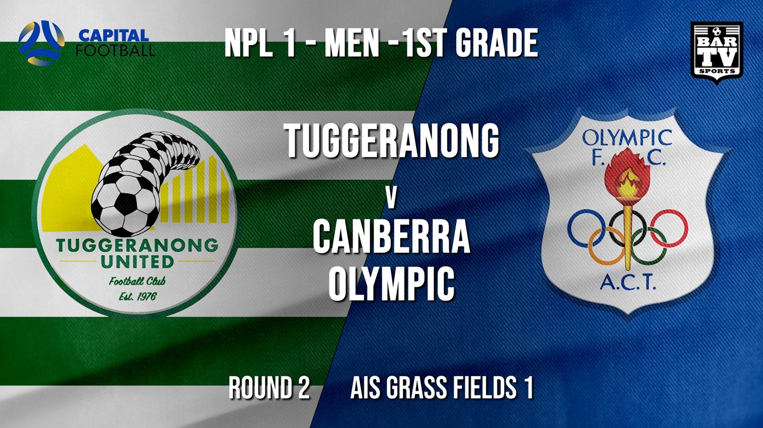 NPL - CAPITAL Round 2 - Tuggeranong United FC v Canberra Olympic FC Minigame Slate Image