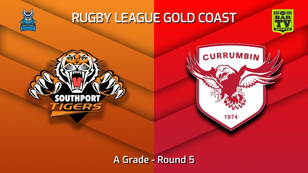 230520-Gold Coast Round 5 - A Grade - Southport Tigers v Currumbin Eagles Slate Image
