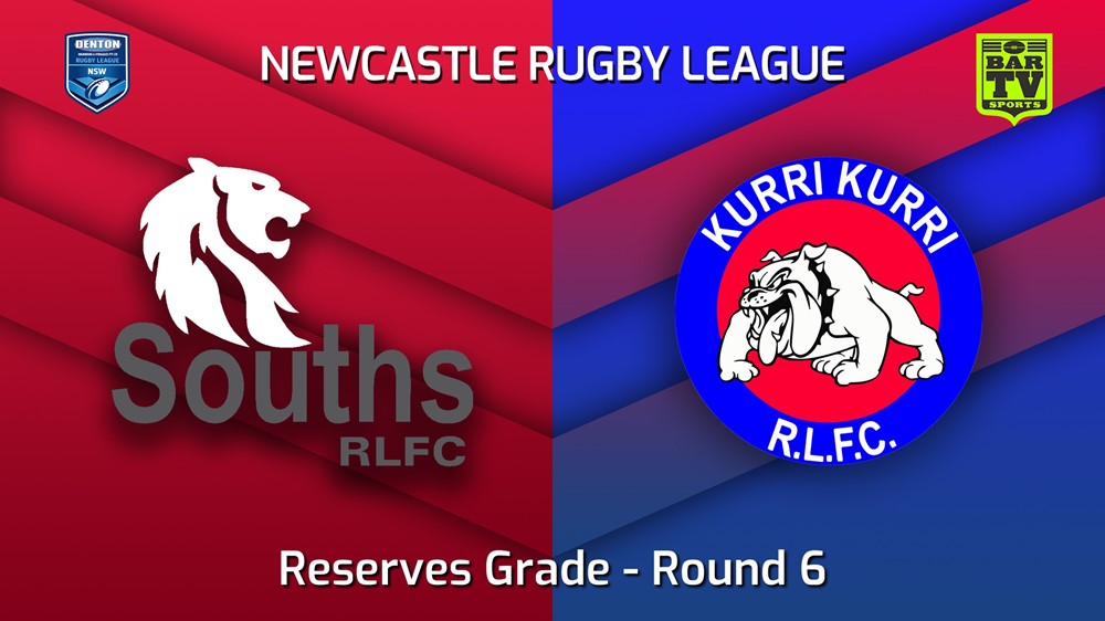 220501-Newcastle Round 6 - Reserves Grade - South Newcastle Lions v Kurri Kurri Bulldogs Slate Image