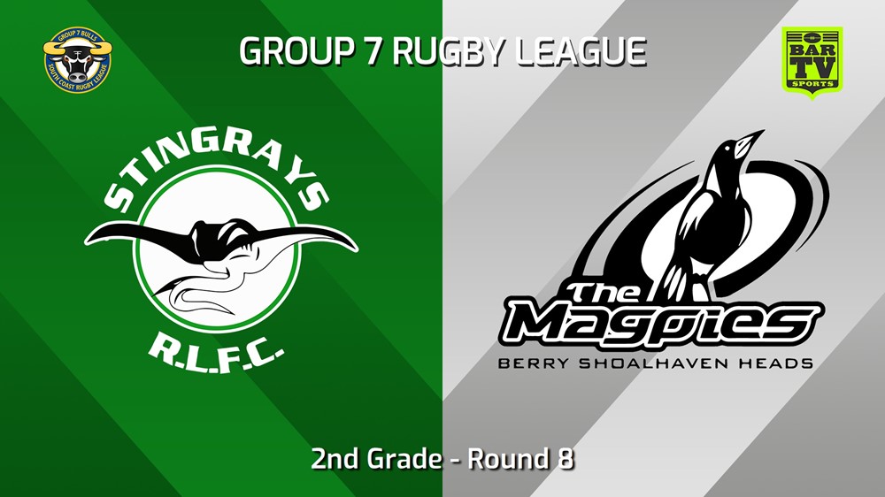 240526-video-South Coast Round 8 - 2nd Grade - Stingrays of Shellharbour v Berry-Shoalhaven Heads Magpies Minigame Slate Image