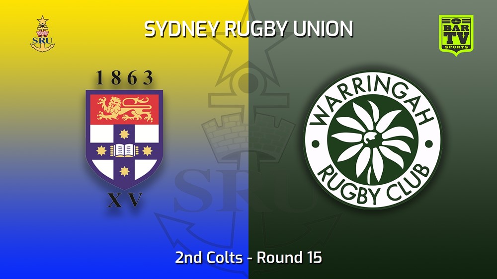 220716-Sydney Rugby Union Round 15 - 2nd Colts - Sydney University v Warringah Minigame Slate Image