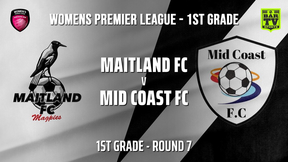 210516-Herald Women’s Premier League Round 7 - 1st Grade - Maitland FC (women) v Mid Coast FC (women) Slate Image