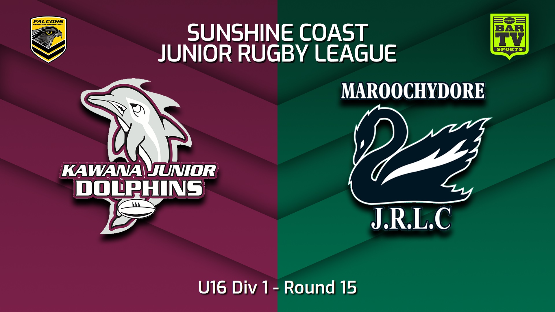 Sunshine Coast Junior Rugby League Round 15 U16 Div 1 Kawana Dolphins JRL v Maroochydore Sunshine Coast Junior Rugby League Round 15 U16 Div 1 Kawana Dolphins JRL v Maroochydore