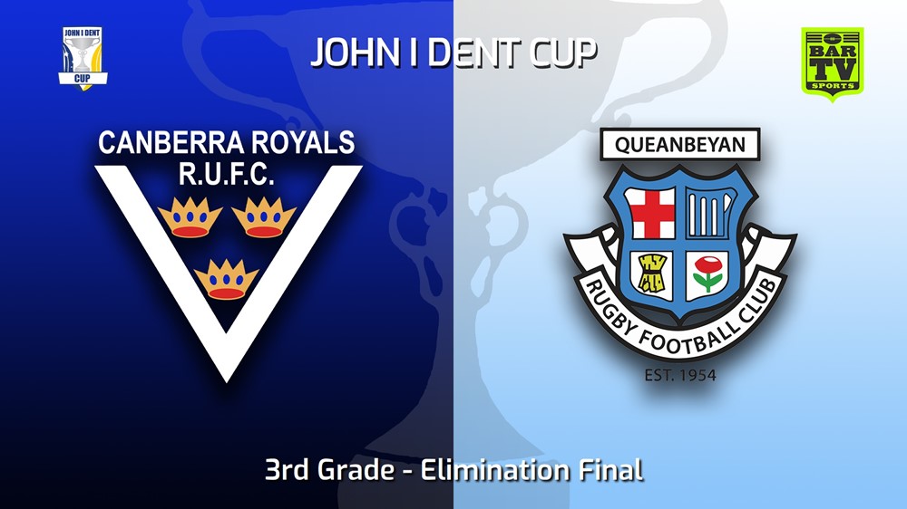 220828-John I Dent (ACT) Elimination Final - 3rd Grade - Canberra Royals v Queanbeyan Whites Slate Image