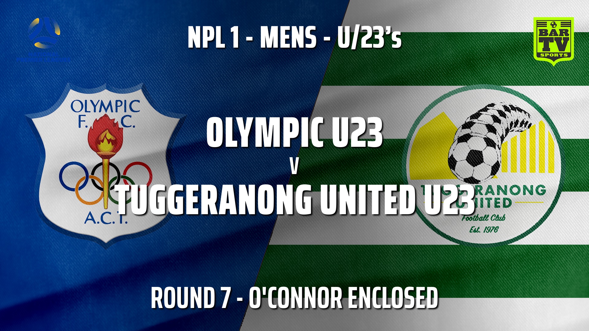 210522-NPL1 U23 Capital Round 7 - Canberra Olympic U23 v Tuggeranong United U23 Slate Image