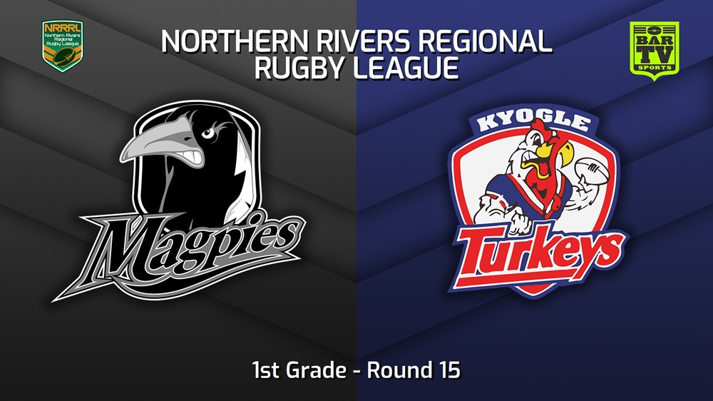 230805-Northern Rivers Round 15 - 1st Grade - Lower Clarence Magpies v Kyogle Turkeys Slate Image