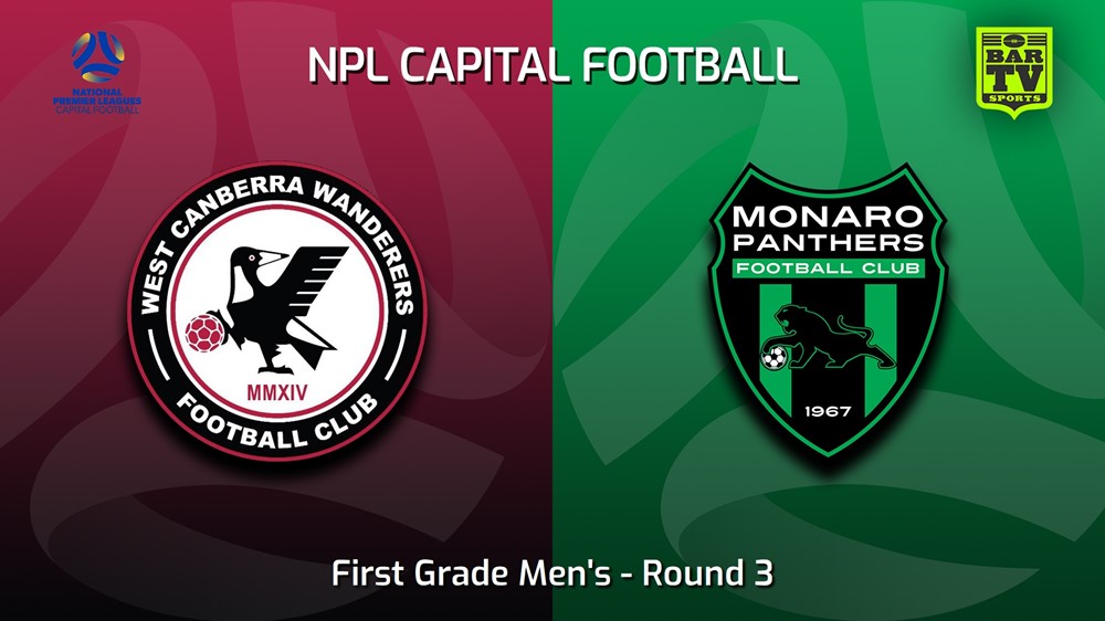 230422-Capital NPL Round 3 - West Canberra Wanderers v Monaro Panthers Slate Image