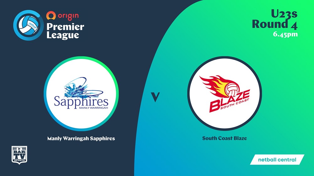 NSW Prem League Round 4 - U23s - Manly Warringah Sapphires v South Coast Blaze Minigame Slate Image