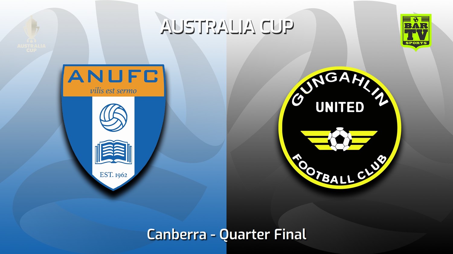 230419-Australia Cup Qualifying Canberra Quarter Final - ANU FC v Gungahlin United Minigame Slate Image