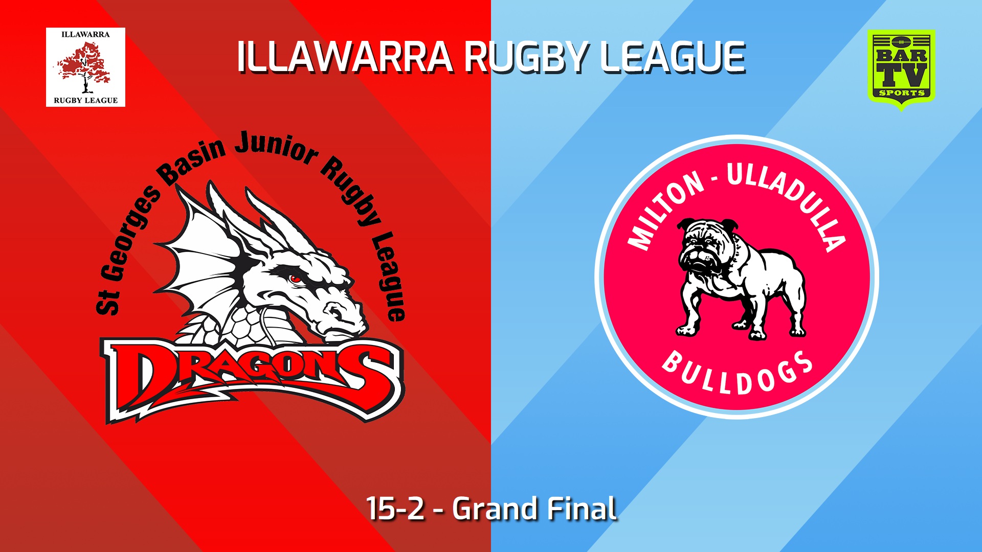 240907-video-Illawarra Rugby League Juniors Grand Final - 15-2 - St Georges Basin Dragons v Milton-Ulladulla Bulldogs Slate Image
