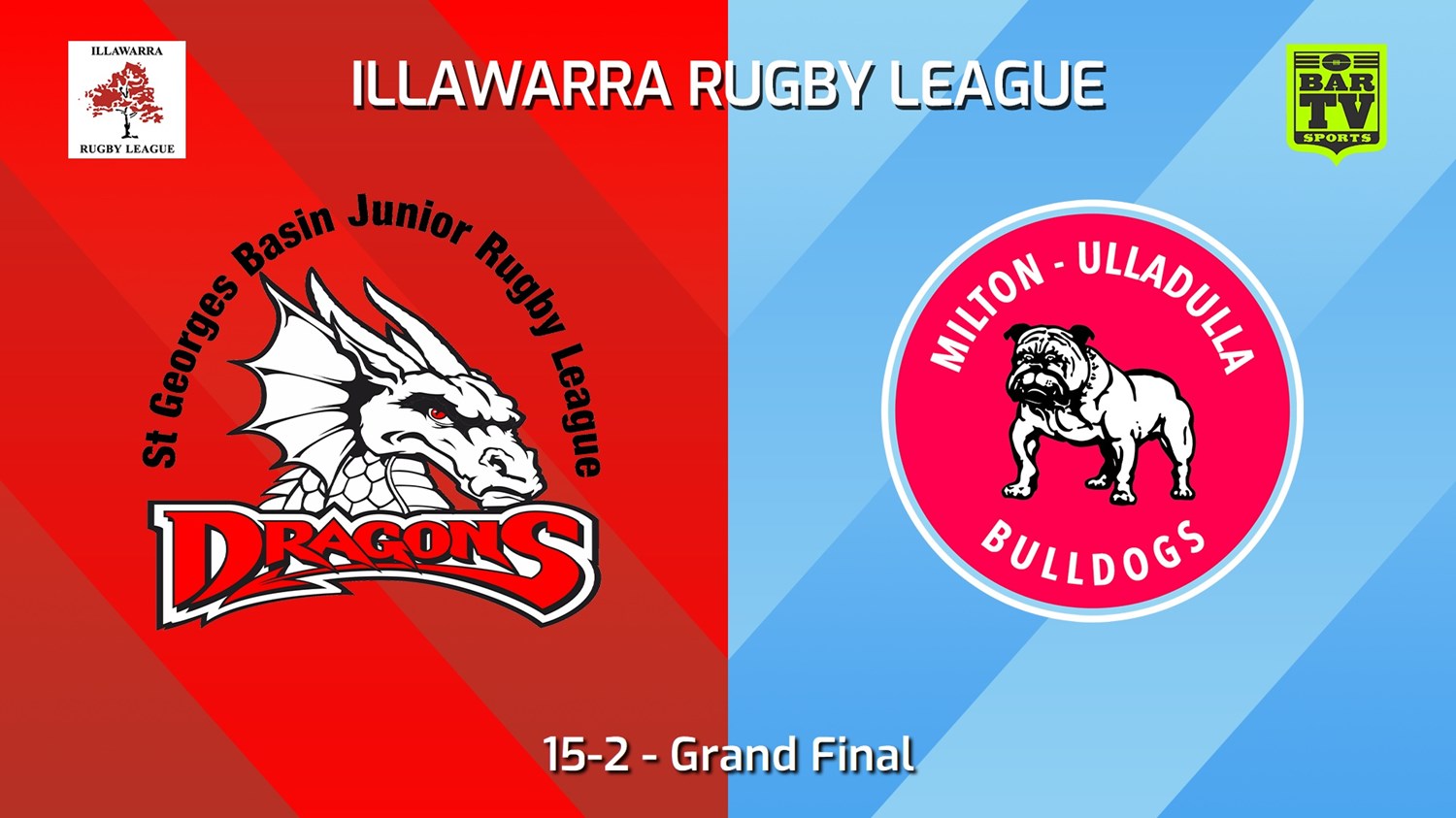 240907-video-Illawarra Rugby League Juniors Grand Final - 15-2 - St Georges Basin Dragons v Milton-Ulladulla Bulldogs Slate Image