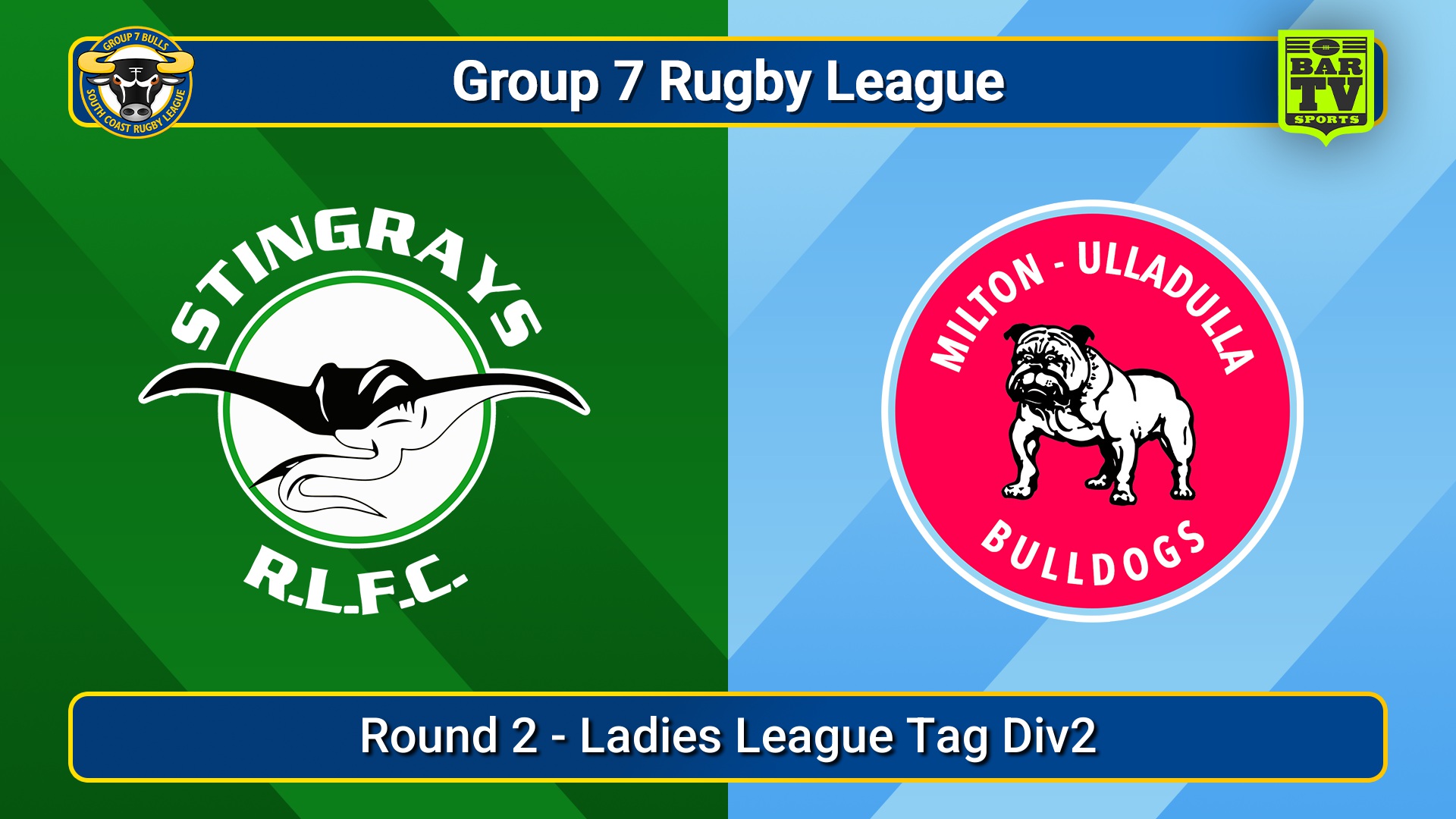 250413-video-South Coast Round 2 - Ladies League Tag Div2 - Stingrays of Shellharbour v Milton-Ulladulla Bulldogs Slate Image