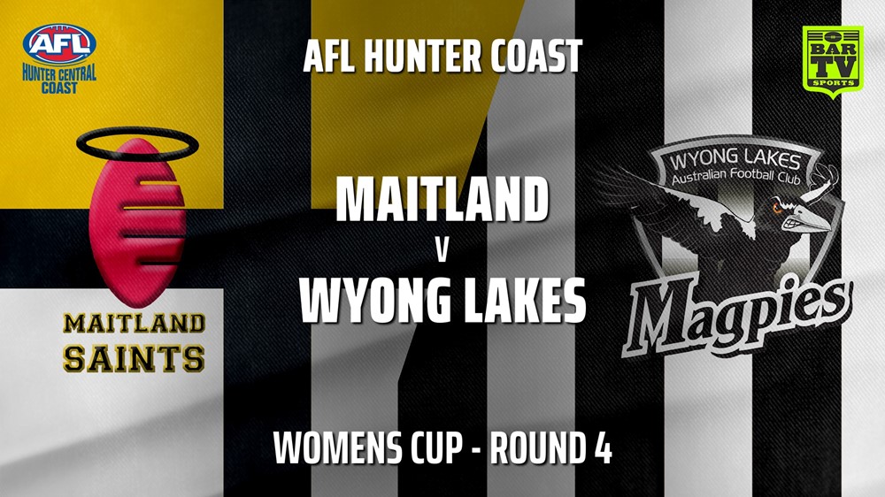 210501-AFL HCC Round 4 - Womens Cup - Maitland Saints v Wyong Lakes Magpies Slate Image