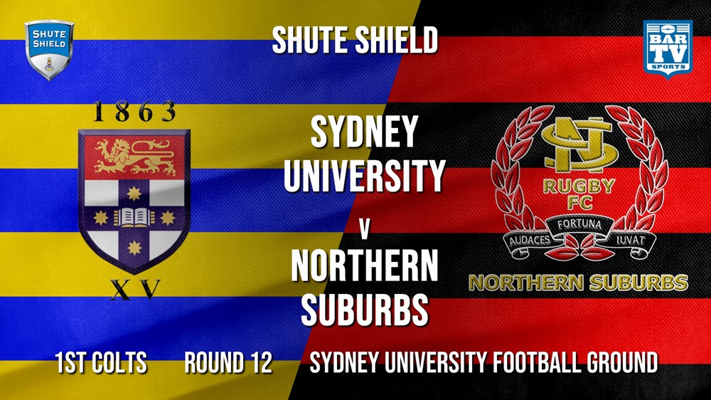 Shute Shield Round 12 - 1st Colts - Sydney University v Northern Suburbs Slate Image