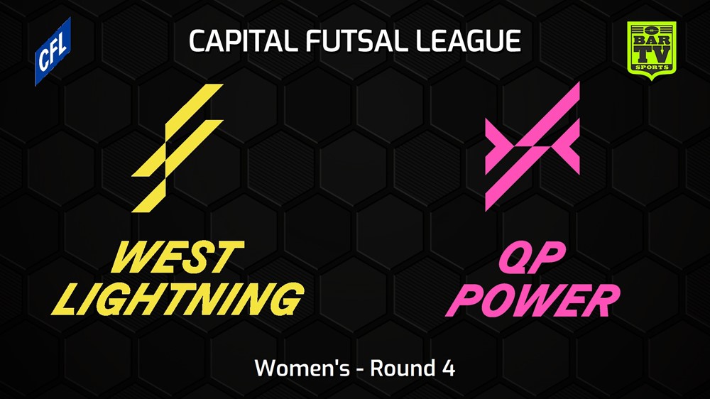 221118-Capital Football Futsal Round 4 - Women's - West Canberra Lightning v Queanbeyan-Palerang Power Slate Image
