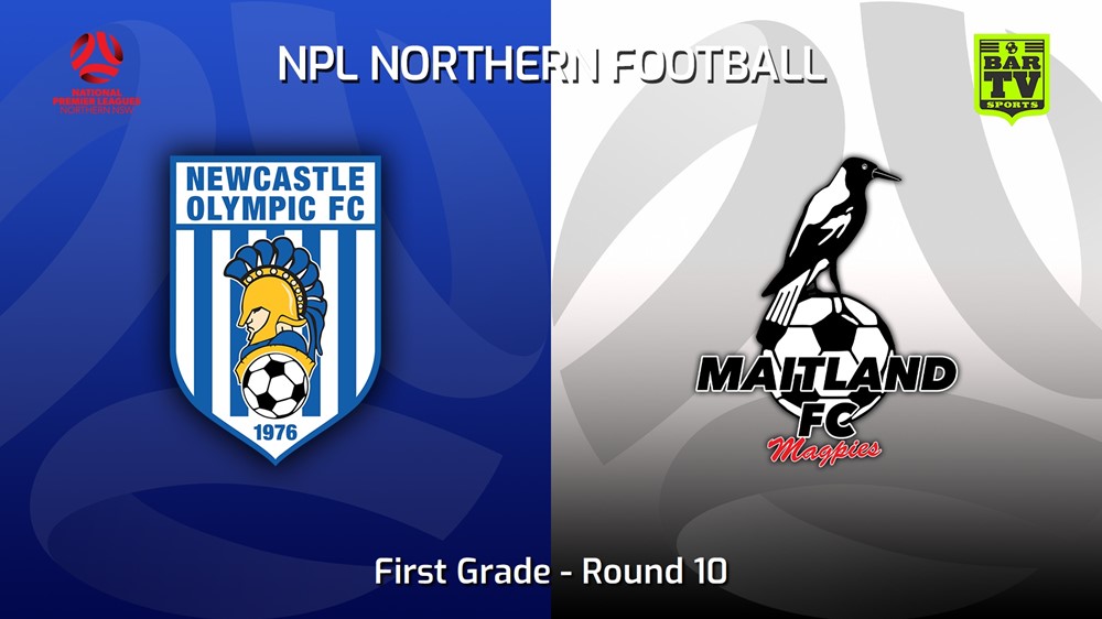 230507-NNSW NPLM Round 10 - Newcastle Olympic v Maitland FC Slate Image