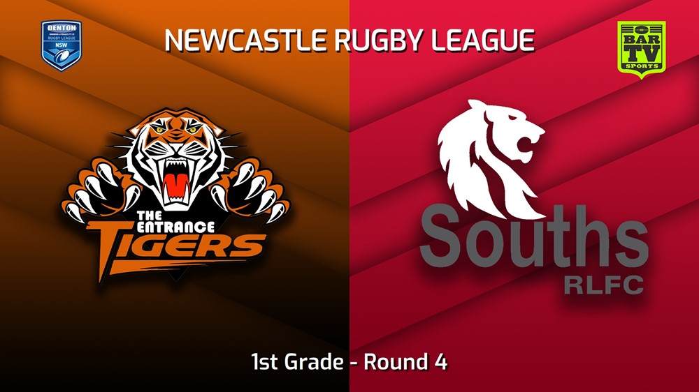 230416-Newcastle RL Round 4 - 1st Grade - The Entrance Tigers v South Newcastle Lions Minigame Slate Image