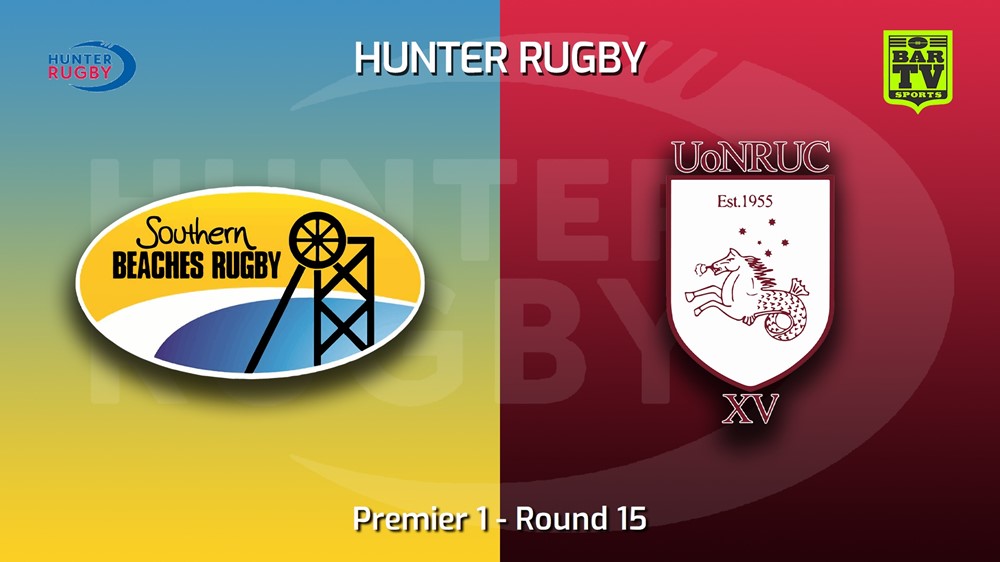 MINI GAME: Hunter Rugby Round 15 - Premier 1 - Southern Beaches v University Of Newcastle Slate Image
