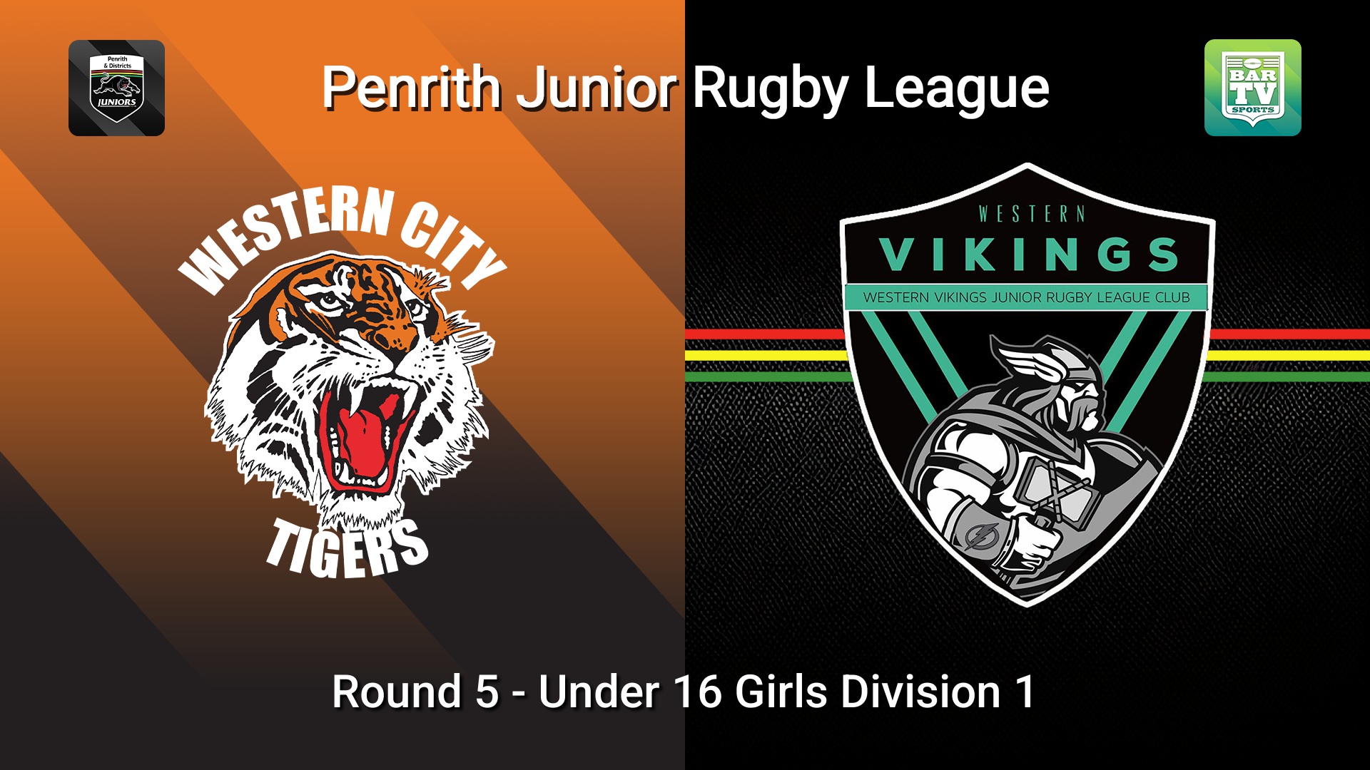 260523-video-Penrith & District Junior Rugby League Round 5 - Under 16 Girls Division 1 - Western City Tigers v Western Vikings Slate Image