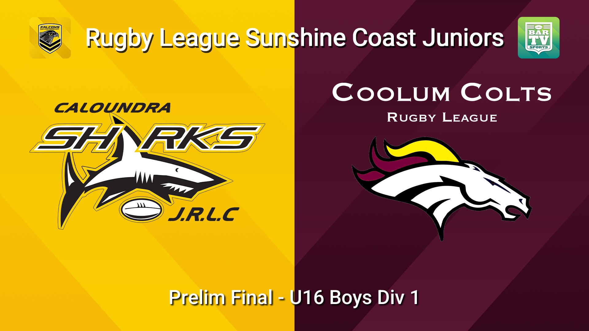 260828-video-Sunshine Coast Junior Rugby League Prelim Final - U16 Boys Div 1 - Caloundra Sharks JRL v Coolum Colts JRL Slate Image