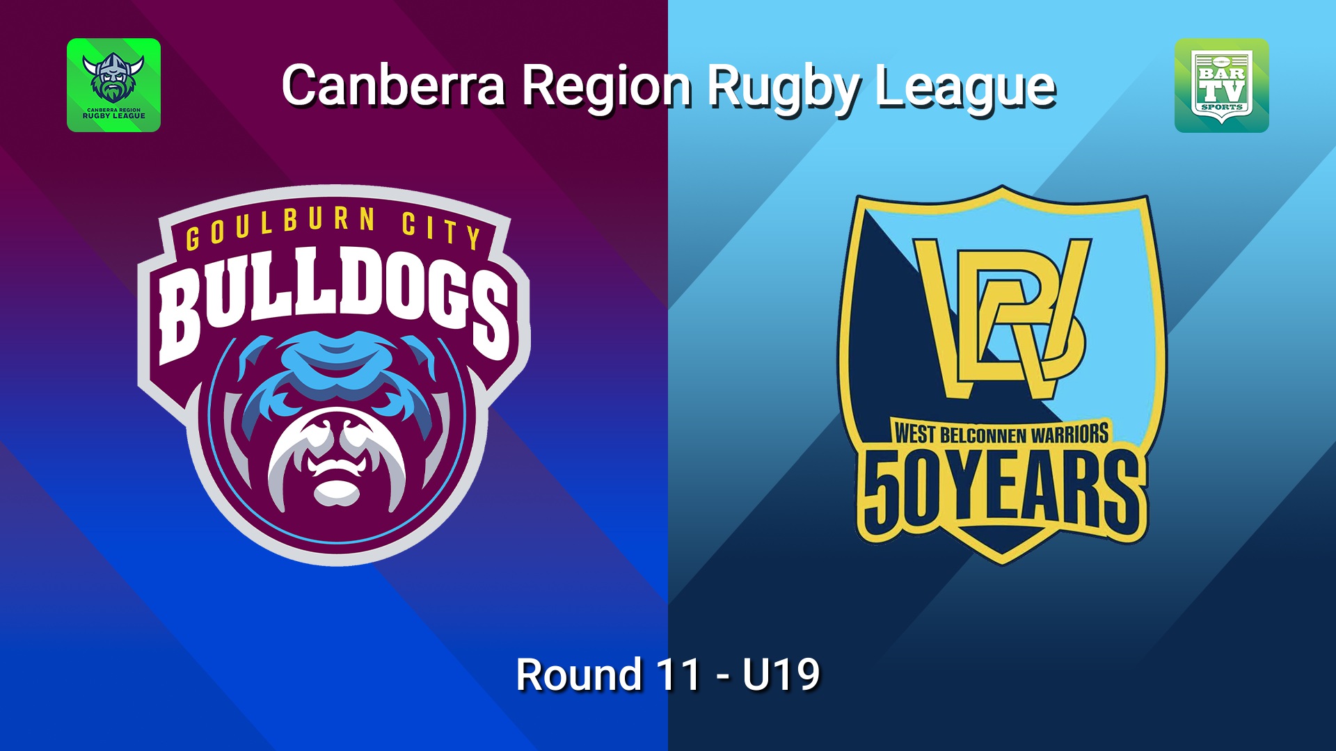 260829-video-Canberra Round 11 - U19 - Goulburn City Bulldogs v West Belconnen Warriors Slate Image