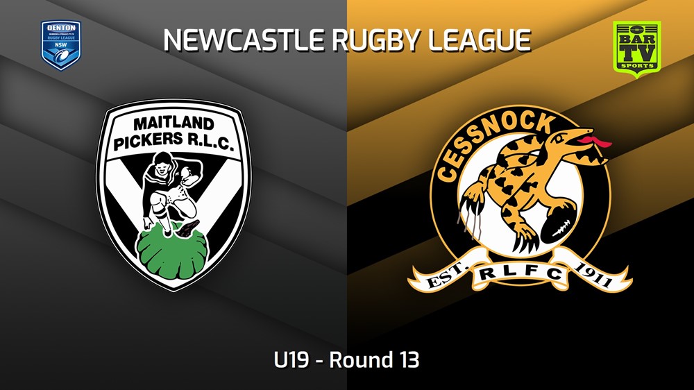 230624-Newcastle RL Round 13 - U19 - Maitland Pickers v Cessnock Goannas Minigame Slate Image