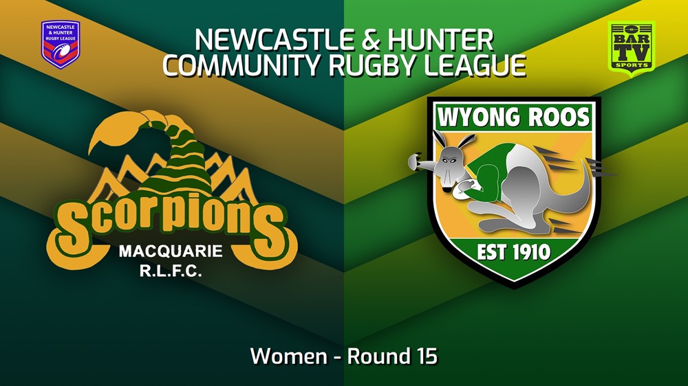 220730-NHRL Round 15 - Women - Macquarie Scorpions v Wyong Roos Slate Image