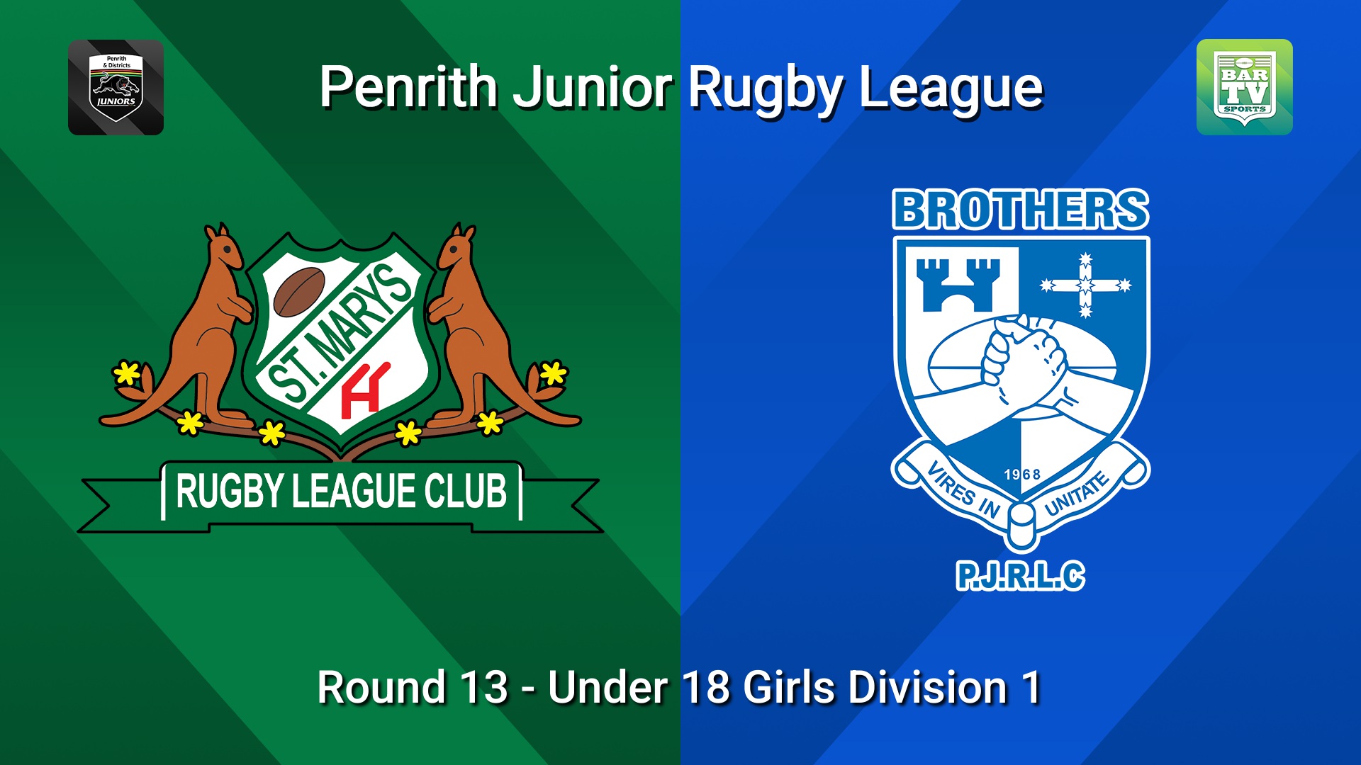 260725-video-Penrith & District Junior Rugby League Round 13 - Under 18 Girls Division 1 - St Marys v Brothers Slate Image