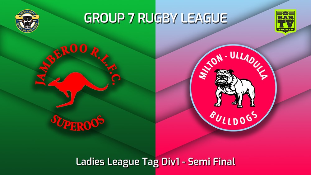 220904-South Coast Semi Final - Ladies League Tag Div1 - Jamberoo v Milton-Ulladulla Bulldogs Slate Image