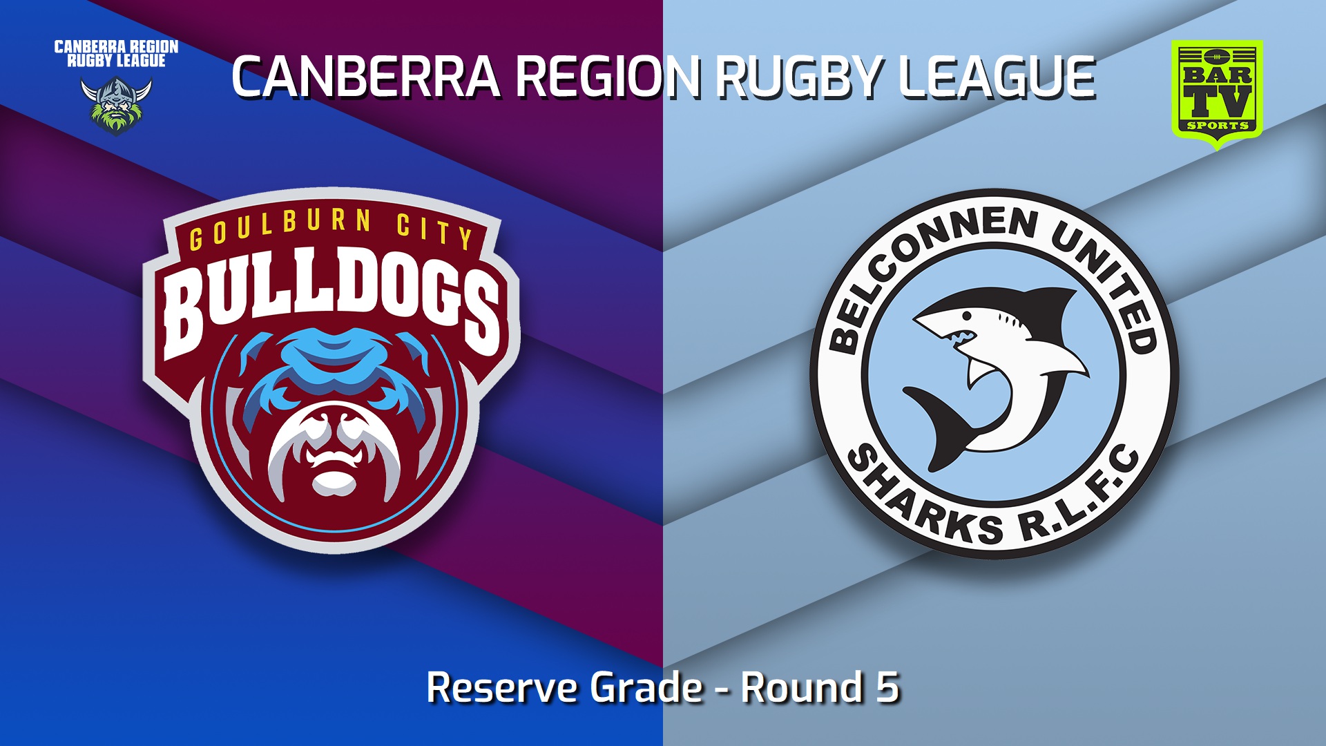 230513-Canberra Round 5 - Reserve Grade - Goulburn City Bulldogs v Belconnen United Sharks Slate Image