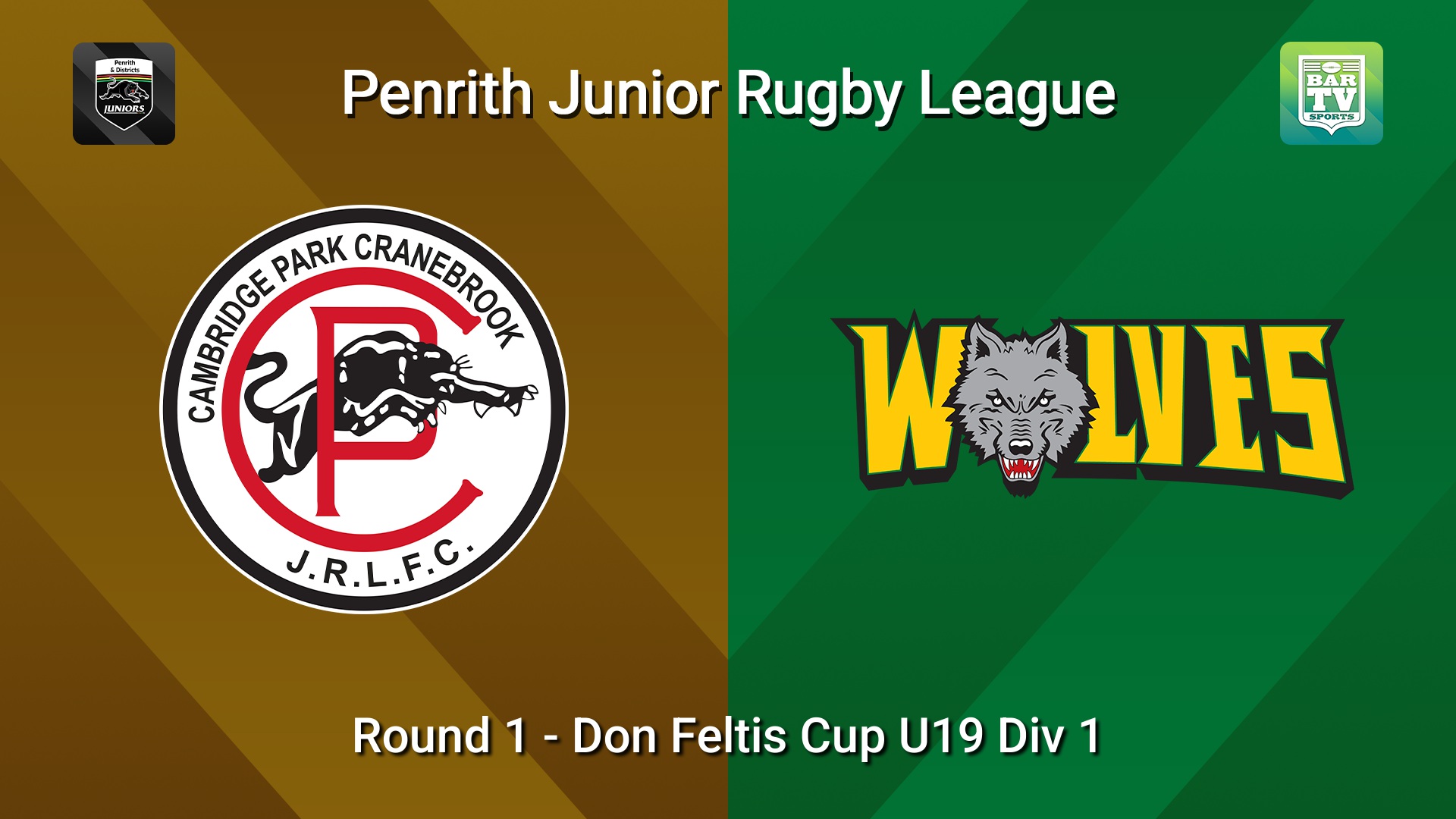 260328-video-Penrith & District Junior Rugby League Round 1 - Don Feltis Cup U19 Div 1 - Cambridge Park v Windsor Wolves Slate Image