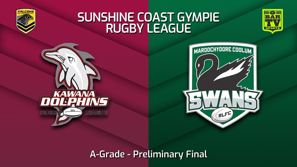 230902-Sunshine Coast RL Preliminary Final - A-Grade - Kawana Dolphins v Maroochydore Swans Slate Image