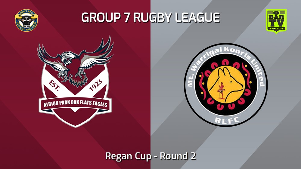 240413-South Coast Round 2 - Regan Cup - Albion Park Oak Flats Eagles v Mt Warrigal Kooris Minigame Slate Image