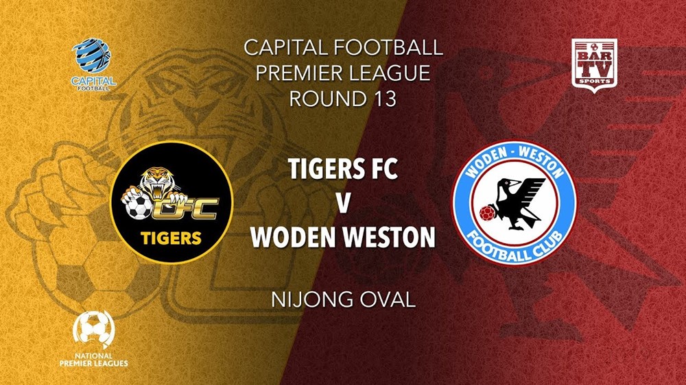 NPL Youth - Capital Round 13 - Tigers FC U20 v Woden Weston FC U20 Slate Image