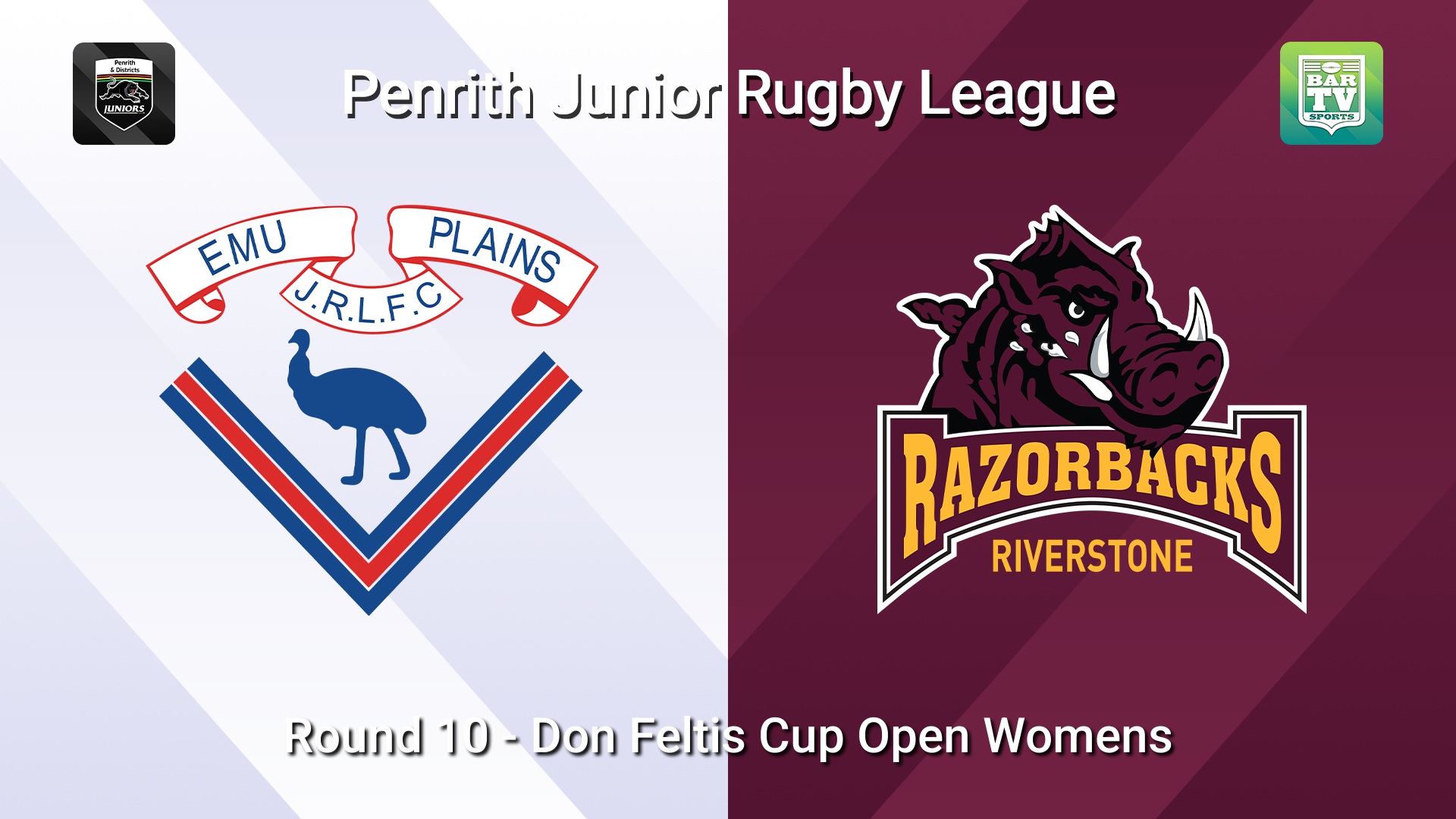260628-video-Penrith & District Junior Rugby League Round 10 - Don Feltis Cup Open Womens - Emu Plains v Riverstone Slate Image