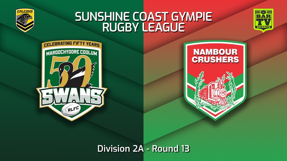 220716-Sunshine Coast RL Round 13 - Division 2A - Maroochydore Swans v Nambour Crushers Slate Image