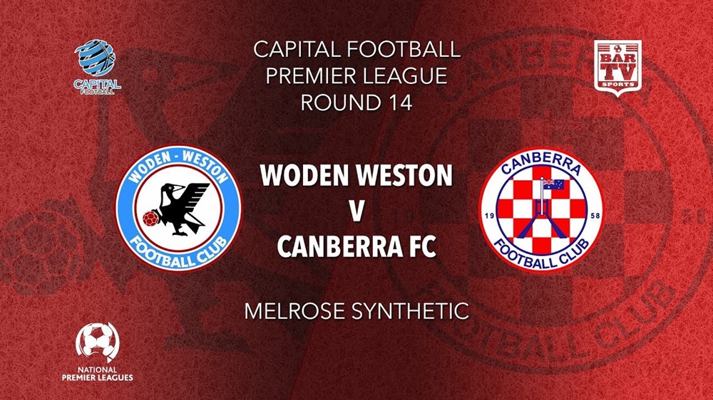NPL Youth - Capital Round 14 - Woden Weston FC U20 v Canberra FC U20 Slate Image