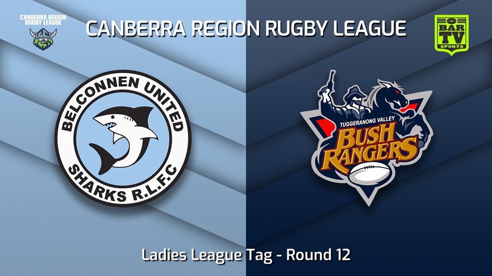 220709-Canberra Round 12 - Ladies League Tag - Belconnen United Sharks v Tuggeranong Bushrangers Slate Image