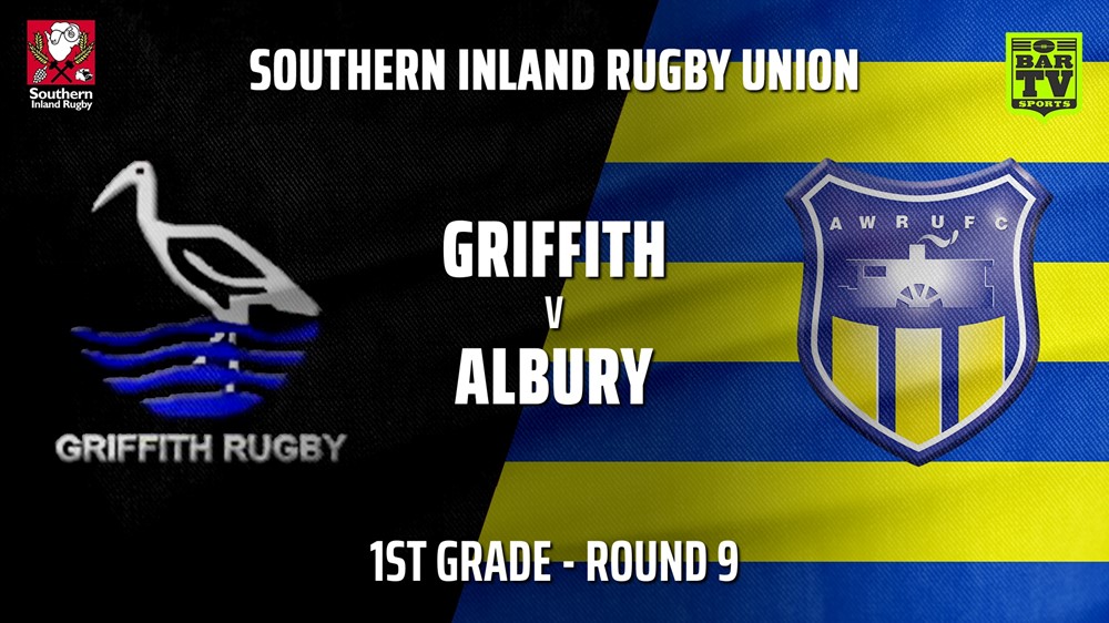 210605-Southern Inland Rugby Union Round 9 - 1st Grade - Griffith v Albury Steamers Slate Image