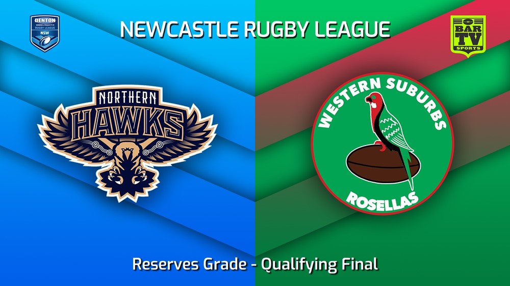 220820-Newcastle Qualifying Final - Reserves Grade - Northern Hawks v Western Suburbs Rosellas Slate Image