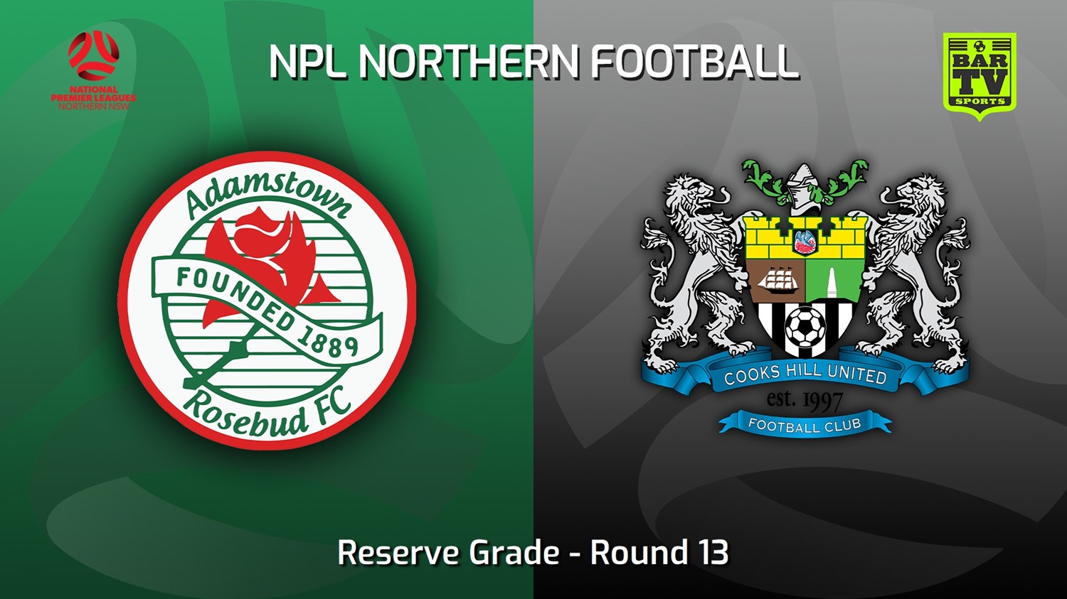 230729-NNSW NPLM Res Round 13 - Adamstown Rosebud FC Res v Cooks Hill United FC (Res) Minigame Slate Image