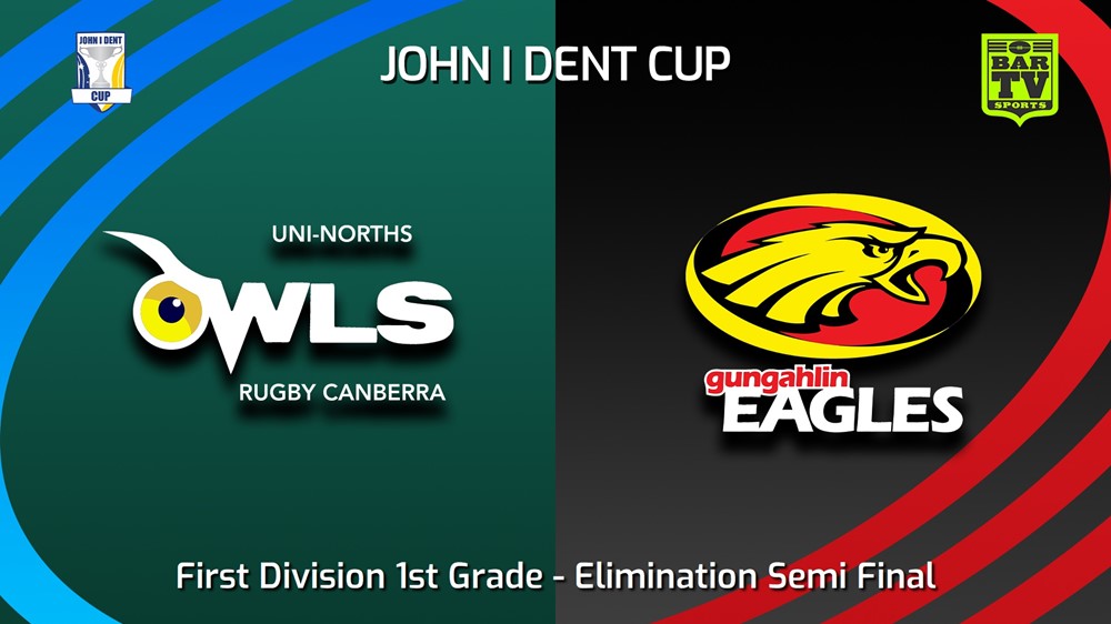 230813-John I Dent (ACT) Elimination Semi Final - First Division 1st Grade - UNI-North Owls v Gungahlin Eagles Slate Image