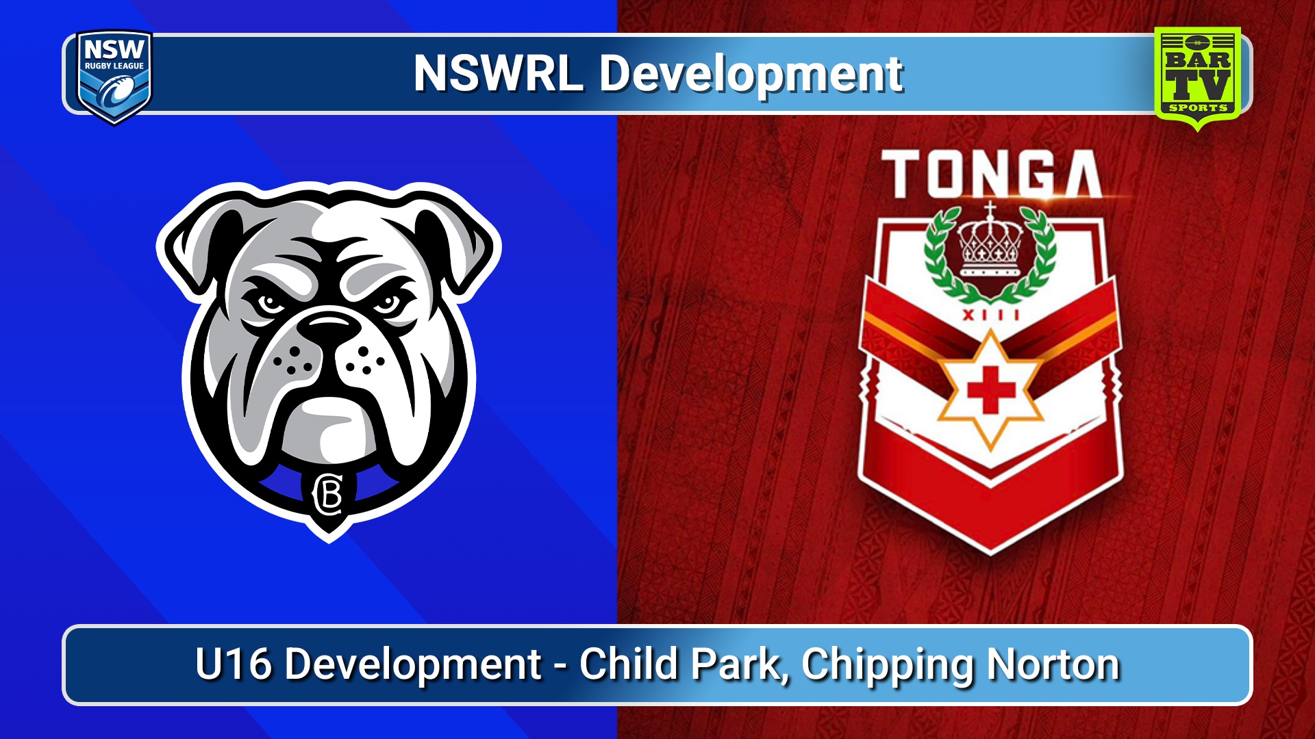 260623-video-NSWRL Development Trial - U16 Development - Canterbury-Bankstown Bulldogs v Tonga Slate Image