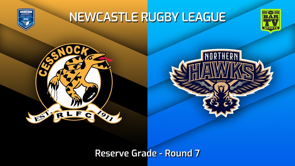 230514-Newcastle RL Round 7 - Reserve Grade - Cessnock Goannas v Northern Hawks Slate Image