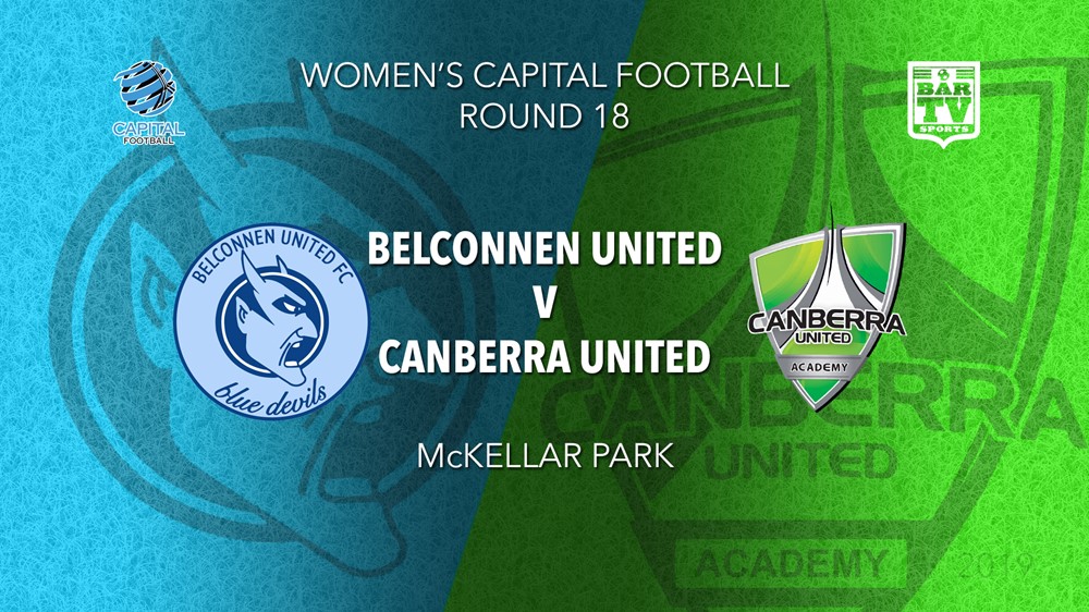 NPL Women - Capital Territory Round 18 - Belconnen United FC v Canberra United Academy Slate Image