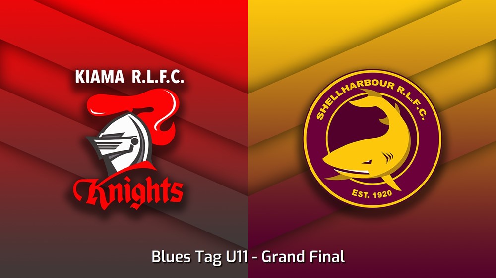 230826-South Coast Juniors Grand Final - Blues Tag U11 - Kiama Knights v Shellharbour Sharks Slate Image