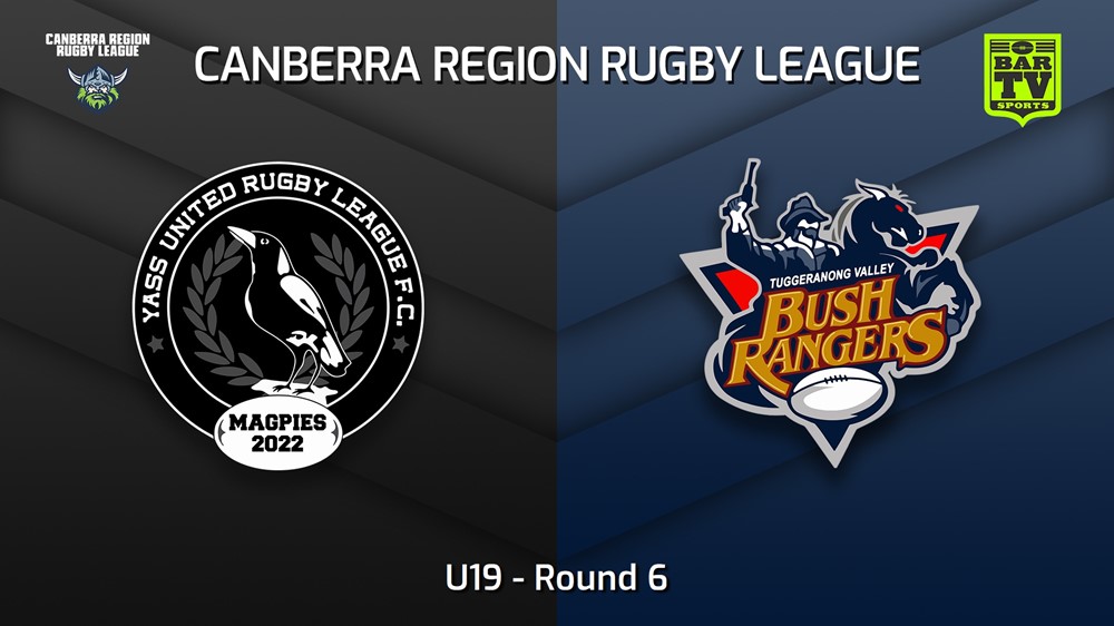 230520-Canberra Round 6 - U19 - Yass Magpies v Tuggeranong Bushrangers Slate Image