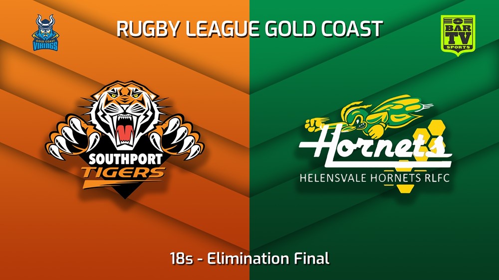 220828-Gold Coast Elimination Final - 18s - Southport Tigers v Helensvale Hornets Slate Image