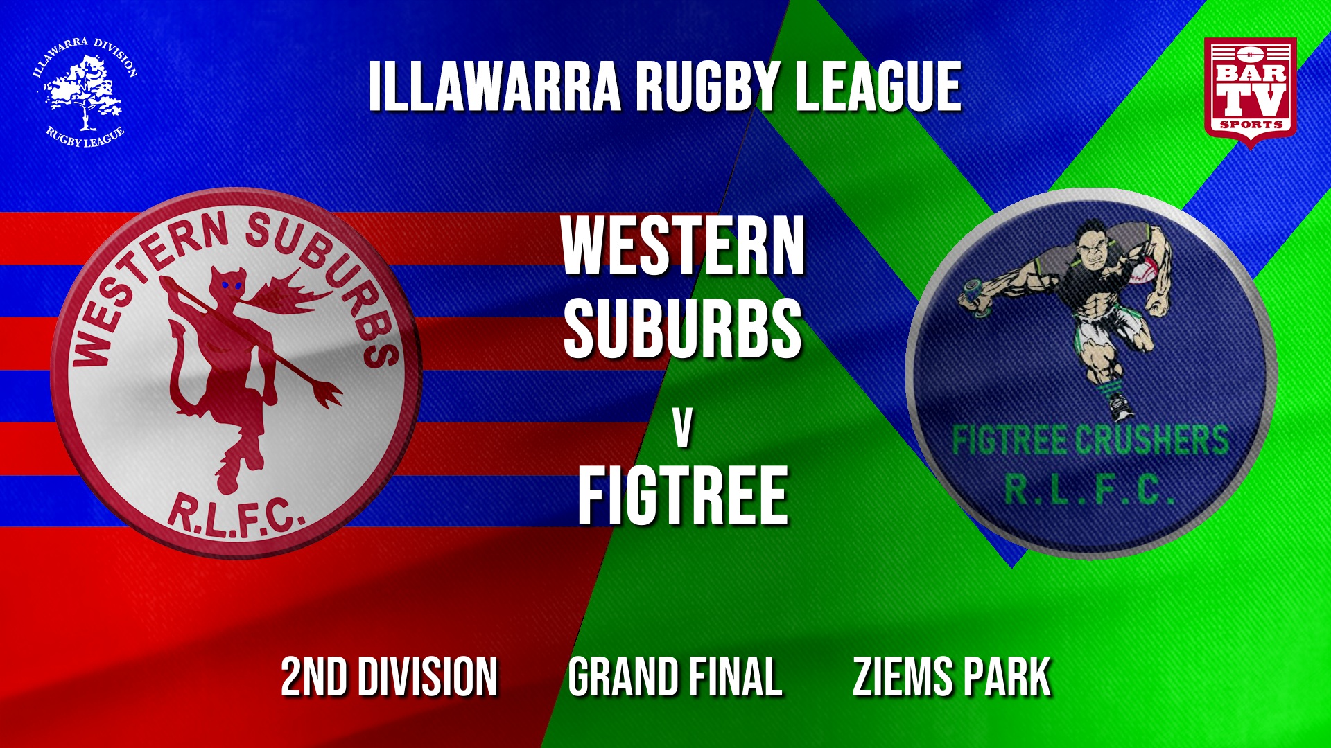 IRL Grand Final - 2nd Division - Western Suburbs Devils v Figree Crushers Slate Image